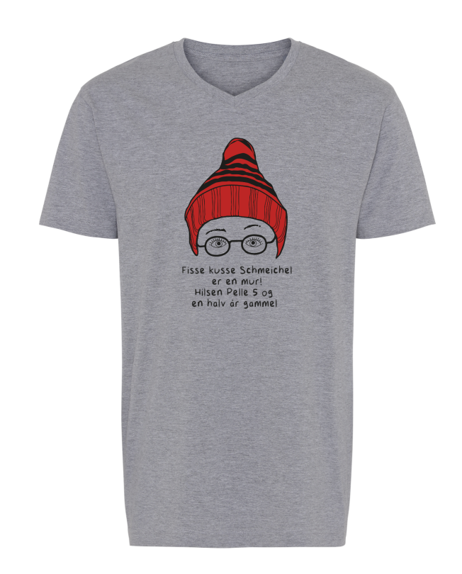 HERRE T-SHIRT V-HALS - SCHMEICHEL Pelle