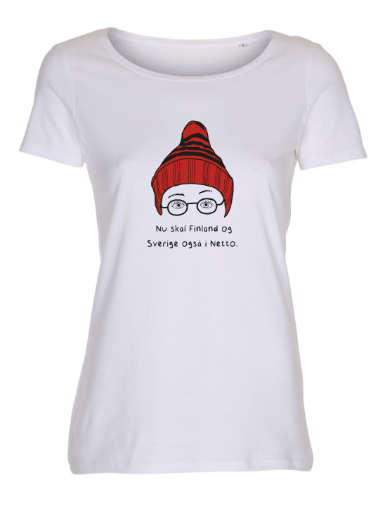 DAME T-SHIRT - FINLAND OG SVERIGE I NETTO │ Jeghedderpelle