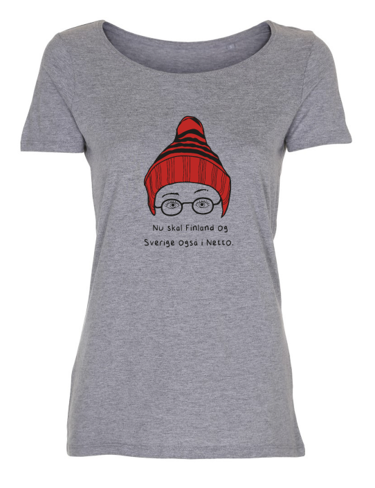 DAME T-SHIRT - FINLAND OG SVERIGE I NETTO │ Jeghedderpelle