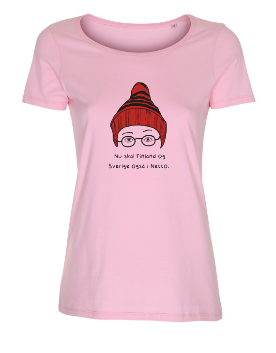 DAME T-SHIRT - FINLAND OG SVERIGE I NETTO │ Jeghedderpelle