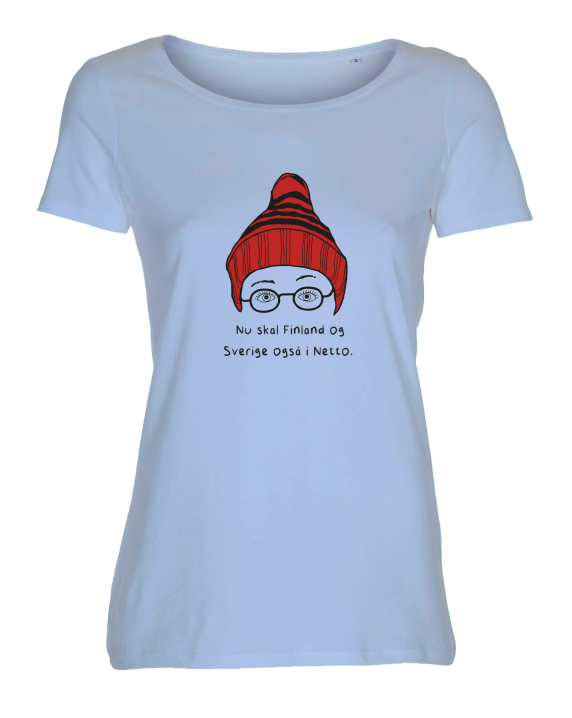 DAME T-SHIRT - FINLAND OG SVERIGE I NETTO │ Jeghedderpelle