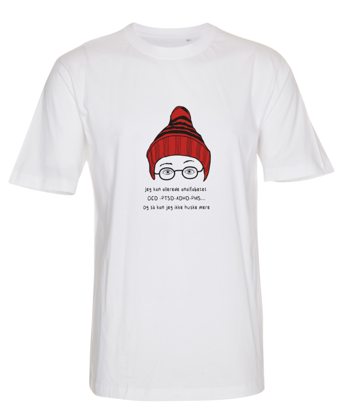 HERRE T-SHIRT - JEG KAN ALLEREDE ANALFABETET Pelle