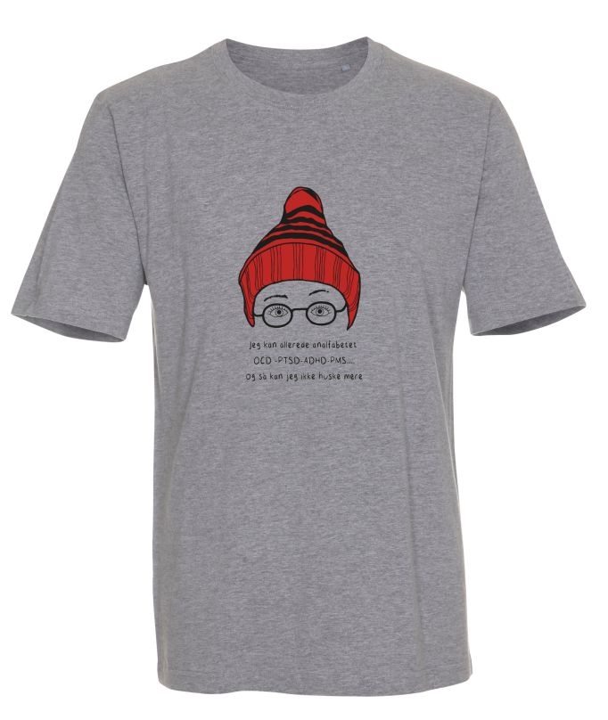 HERRE T-SHIRT - JEG KAN ALLEREDE ANALFABETET Pelle