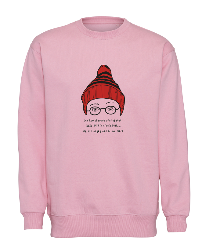 SWEATSHIRT - JEG KAN ALLEREDE ANALFABETET Pelle
