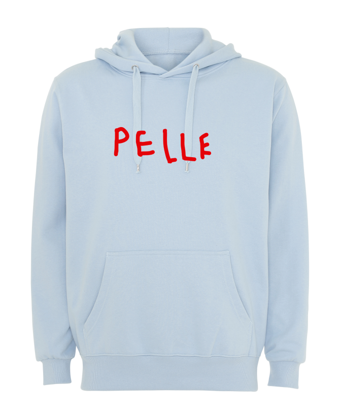 HÆTTETRØJE - PELLE TEKST Pelle